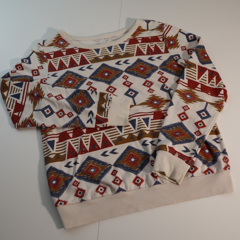 Pacifika Women's M Quilted Multicolored  Sweatshirt